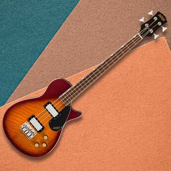 Gretsch Streamliner Jet Club Single-Cut 4-String Bass Guitar Havana Burst — thumbnail 5