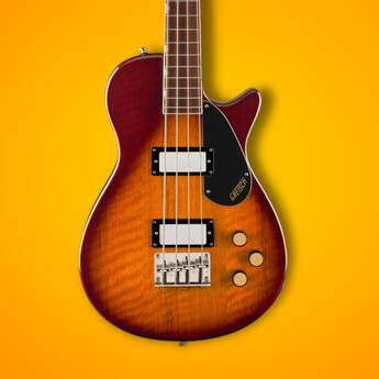 Gretsch Streamliner Jet Club Single-Cut 4-String Bass Guitar Havana Burst — thumbnail 7