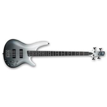 Ibanez SR300E Electric Bass Guitar, 24 Frets, SR4 5-Piece Neck, PowerSpan Dual Coil Passive Pickup, Rosewood Fretboard, Accu-cast B120 Bridge, Pearl Black Fade Metallic