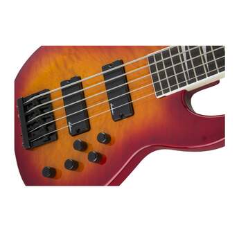 Jackson JS Series Concert Bass JS3VQ 5-String Electric Guitar (Cherry Burst) — thumbnail 6