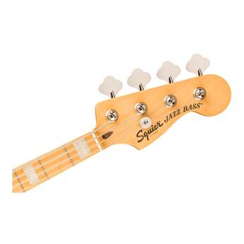 Squier Classic Vibe Active '70s Jazz Bass with Maple Fingerboard and Black Pickguard (Mocha) — thumbnail 4