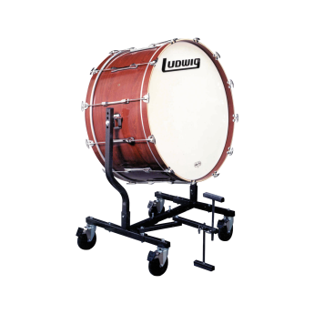Ludwig Concert Bass Drum w/ LE787 Stand Black Cortex 18x36