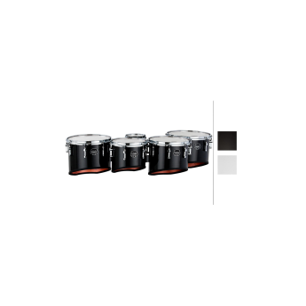 Mapex Quantum Marching Tenor Drums Quint Gloss Black 6,10,12,13,14