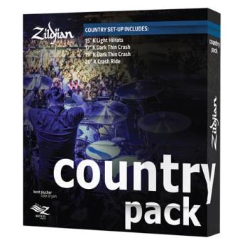 zildjian Zildjian Country K Cymbal Pack, Includes 15" K Light Hi-Hats Cymbal, 17" K Dark Thin Crash Cymbal, 19" K Dark Thin Crash Cymbal, 20" K Crash Ride Cymbal — thumbnail 2