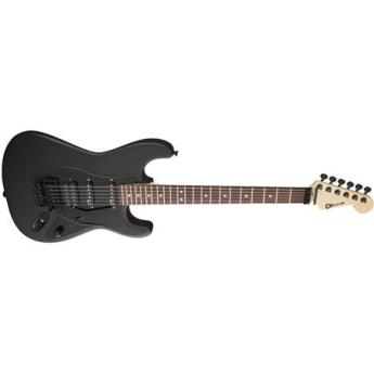 Charvel USA Select So-Cal HSS FR Electric Guitar, 22 Frets, 1-Piece Quartersawn Maple Neck, Rosewood Fingerboard, Satin Polyurethane, Pitch Black