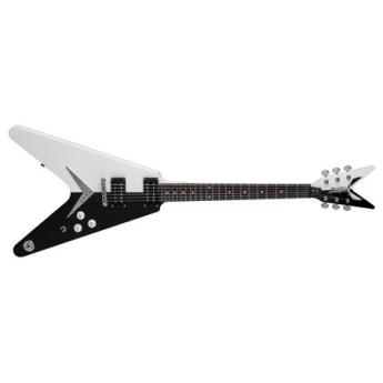 Dean Michael Schenker Standard 6-String Electric Guitar, 22 Frets, C Shape Neck, Jatoba Fretboard, Black and White