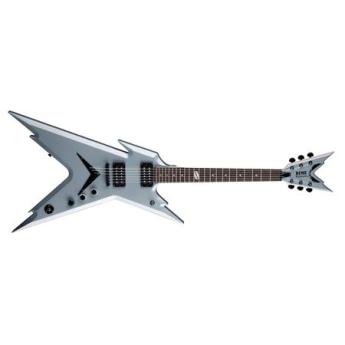 Dean Razorback Dimebag Electric Guitar with Lite Leer Case, 22 Fret, V Neck, Rosewood Fretboard, Gun Metal Gray