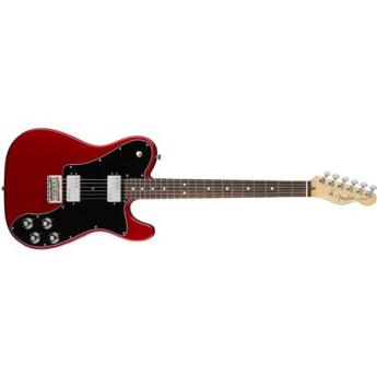 fender Fender American Professional Telecaster Deluxe Shawbucker 6-String Electric Guitar, 22 Frets, Modern "Deep C" Shape Neck, Rosewood Fingerboard, Gloss Polyurethane, Candy Apple Red