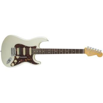 Fender American Elite Stratocaster HSS Shawbucker Electric Guitar, 22 Frets, Modern C to D Neck, Rosewood Fingerboard, Gloss Polyurethane, Olympic Pearl