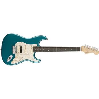 fender Fender American Elite Stratocaster HSS Shawbucker 6-String Electric Guitar, 22 Frets, Modern "C" to "D" Shape Neck, Ebony Fingerboard, Gloss Polyurethane, Ocean Turquoise