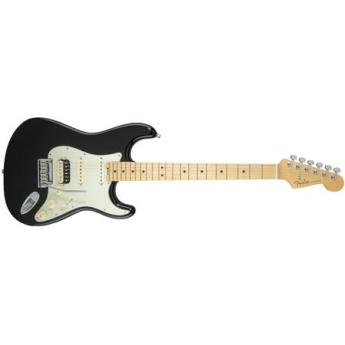 Fender American Elite Stratocaster HSS Shawbucker Electric Guitar, 22 Frets, Modern C to D Neck, Maple Fingerboard, Gloss Polyurethane, Mystic Black