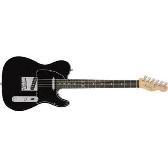 fender Fender American Elite Telecaster 6-String Electric Guitar, 22 Frets, Modern "C" to "D" Shape Neck, Ebony Fingerboard, Gloss Polyurethane, Mystic Black