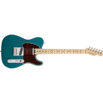 fender Fender American Elite Telecaster 6-String Electric Guitar, 22 Frets, Modern "C" to "D" Shape Neck, Maple Fingerboard, Gloss Polyurethane, Ocean Turquoise
