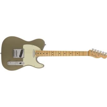 fender Fender American Elite Telecaster 6-String Electric Guitar, 22 Frets, Modern "C" to "D" Shape Neck, Maple Fingerboard, Gloss Polyurethane, Champagne