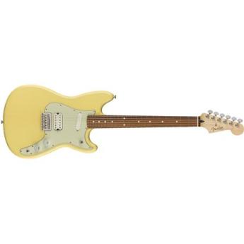 fender Fender Duo-Sonic HS Electric Guitar, 22 Frets, "C" Shape Neck, Pau Ferro Fingerboard, Gloss Polyester, Canary Diamond