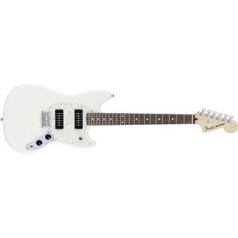 Fender Mustang 90 Electric Guitar, 22 Frets, Modern "C" Shape Neck, Pau Ferro Fingerboard, Gloss Polyester, Olympic White