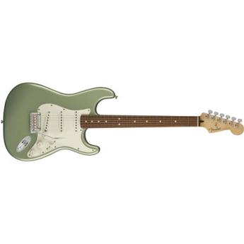 fender Fender Player Stratocaster Electric Guitar, 22 Frets, Modern "C" Shape and Maple Neck, Pau Ferro Fingerboard, Gloss Polyester, Sage Green Metallic