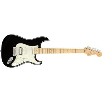 fender Fender Player Stratocaster HSS Electric Guitar, 22 Frets, Modern "C" Shape and Maple Neck, Maple Fingerboard, Gloss Polyester, Black