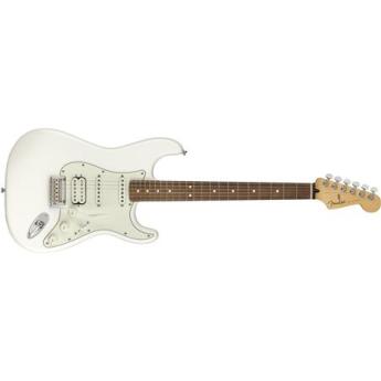 fender Fender Player Stratocaster HSS Electric Guitar, 22 Frets, Modern "C" Shape and Maple Neck, Pau Ferro Fingerboard, Gloss Polyester, Polar White