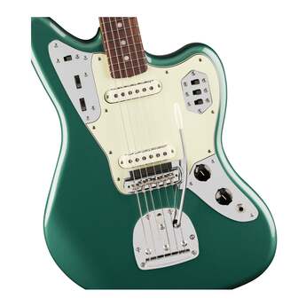 Fender Vintera III Mid '60s Jaguar with Deluxe Gig Bag (Sherwood Green Metallic) — thumbnail 3