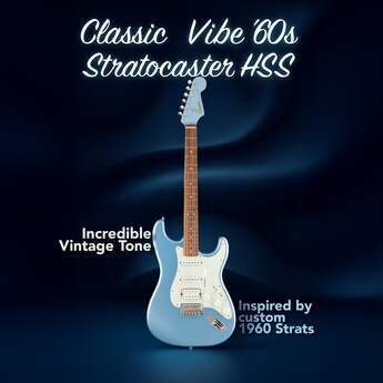 Fender Squier Limited Edition Classic Vibe '60s Strat HSS (Ice Blue Metallic) — thumbnail 2