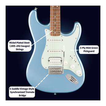 Fender Squier Limited Edition Classic Vibe '60s Strat HSS (Ice Blue Metallic) — thumbnail 3