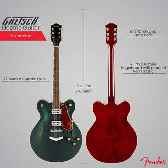 Gretsch G2622 Streamliner Center Block Double-Cut (Cadillac Green) — thumbnail 3