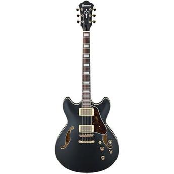 Ibanez AS Artcore AS73G 6 String Electric Guitar, 22 Frets, Set-In Neck, Bound Rosewood Fretboard, Satin Polyurethane, Black Flat