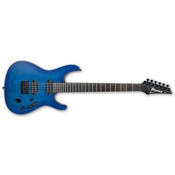 Ibanez S Series S621QM Electric Guitar, 24 Frets, Wizard III Maple Neck, Passive Pickup, Rosewood Fretboard, Fixed Bridge, Sapphire Blue Flat