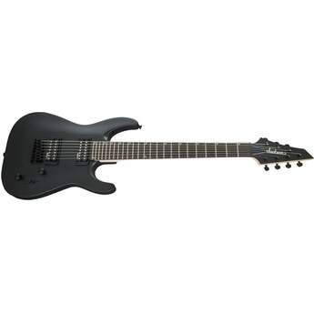 Jackson JS Series Dinky Arch Top JS22-7 DKA HT, Satin Black Electric Guitar — thumbnail 4