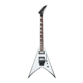 Jackson JS Series King V JS32 6 String White with Black Bevels Electric Guitar