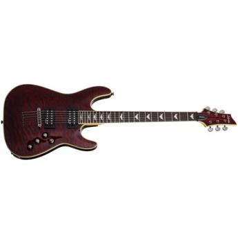 schecter Schecter Omen Extreme-6 6-String Solid Body Electric Guitar, 24 Frets, Thin C Shape Neck, Rosewood Fretboard, Black Cherry