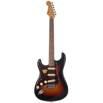 Squier Classic Vibe Stratocaster 60s Left Handed Electric Guitar, 21 Frets, Modern "C" Shape Neck, Indian Laurel Fingerboard, Gloss Polyester, 3-Color Sunburst