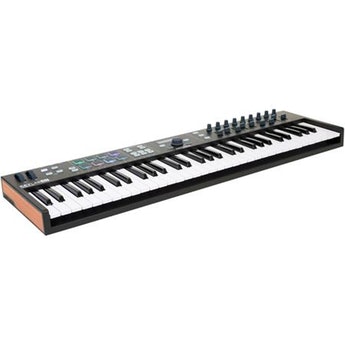 Arturia KeyLab Essential 61 Universal MIDI Controller and Software, Black Edition
