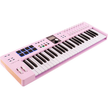 ARTURIA KeyLab Essential mk3 49-Key Universal MIDI Controller and Software (Rose Quartz)