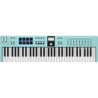 ARTURIA KeyLab Essential mk3 61-Key Universal MIDI Controller and Software (Aquamarine) — thumbnail 2