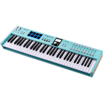 ARTURIA KeyLab Essential mk3 61-Key Universal MIDI Controller and Software (Aquamarine) — thumbnail 4