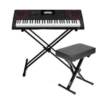 Casio CT-X3000 61-Key Portable Keyboard Bundle with Stand and Bench