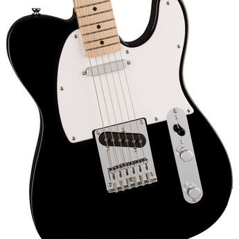 Squier Sonic Telecaster Electric Guitar - Black — thumbnail 3