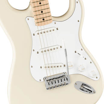 Squier Affinity Series Stratocaster Electric Guitar - Olympic White — thumbnail 3