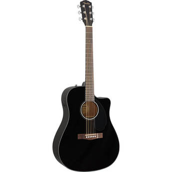 CD-60SCE Dreadnought Acoustic Guitar with CD-1 Fishman Pickup and Preamp - Black — thumbnail 3