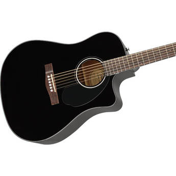 CD-60SCE Dreadnought Acoustic Guitar with CD-1 Fishman Pickup and Preamp - Black — thumbnail 4