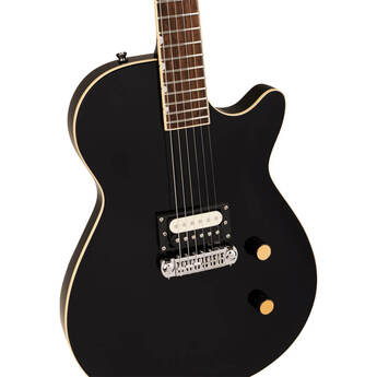 Streamliner Jet 1 Pickup 6-String Electric Guitar - Jet Black — thumbnail 4