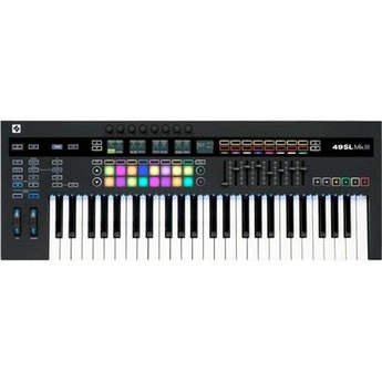 Novation SL MkIII 49-Key MIDI and CV Keyboard Controller with Internal 8-Track Sequencer, DAW Control