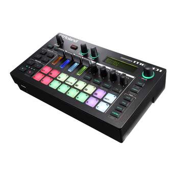 Roland MC-101 Compact Portable Four-Track 16 RGB Pads 64 Clips Groovebox — thumbnail 3