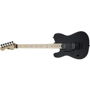 Charvel Pro-Mod San Dimas Style 2 HH FR M Left-Hand Electric Guitar, 22 Frets, 2-Piece Maple Neck, Maple Fingerboard, Gloss, Black