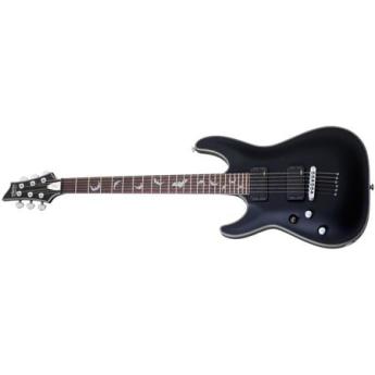 schecter Schecter Damien Platinum 6-String Left Handed Electric Guitar, 24 Frets, Thin C Shape Neck, Rosewood Fretboard, Satin Black