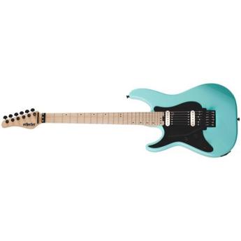 schecter Schecter Sun Valley Super Shredder FR S 6-String Left Handed Electric Guitar with Floyd Rose Tremolo and Sustainiac Neck Pickup, 24 Frets, Thin C Neck, Ebony Fretboard, Active Pickup, Sea Foam Green