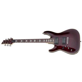 schecter Schecter Omen Extreme-6 6-String Left Handed Solid Body Electric Guitar, 24 Frets, Thin C Shape Neck, Rosewood Fretboard, Black Cherry