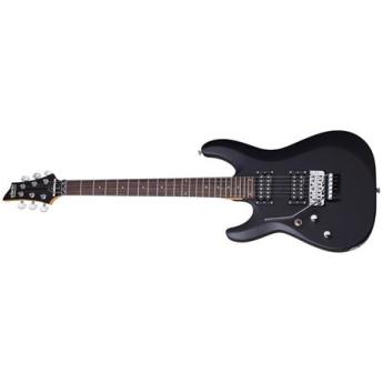 schecter Schecter C-6 Floyd Rose Deluxe 6-String Left Handed Electric Guitar, 24 Frets, Thin C Shape Neck, Rosewood Fretboard, Satin Black